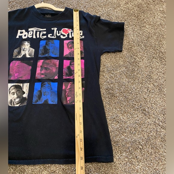 Poetic Justice Tupac 90s Looking Graphic Band Tee Shirt - Picture 6 of 6